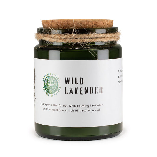 Greenman Woodwick Duftkerze Wilder Lavendel