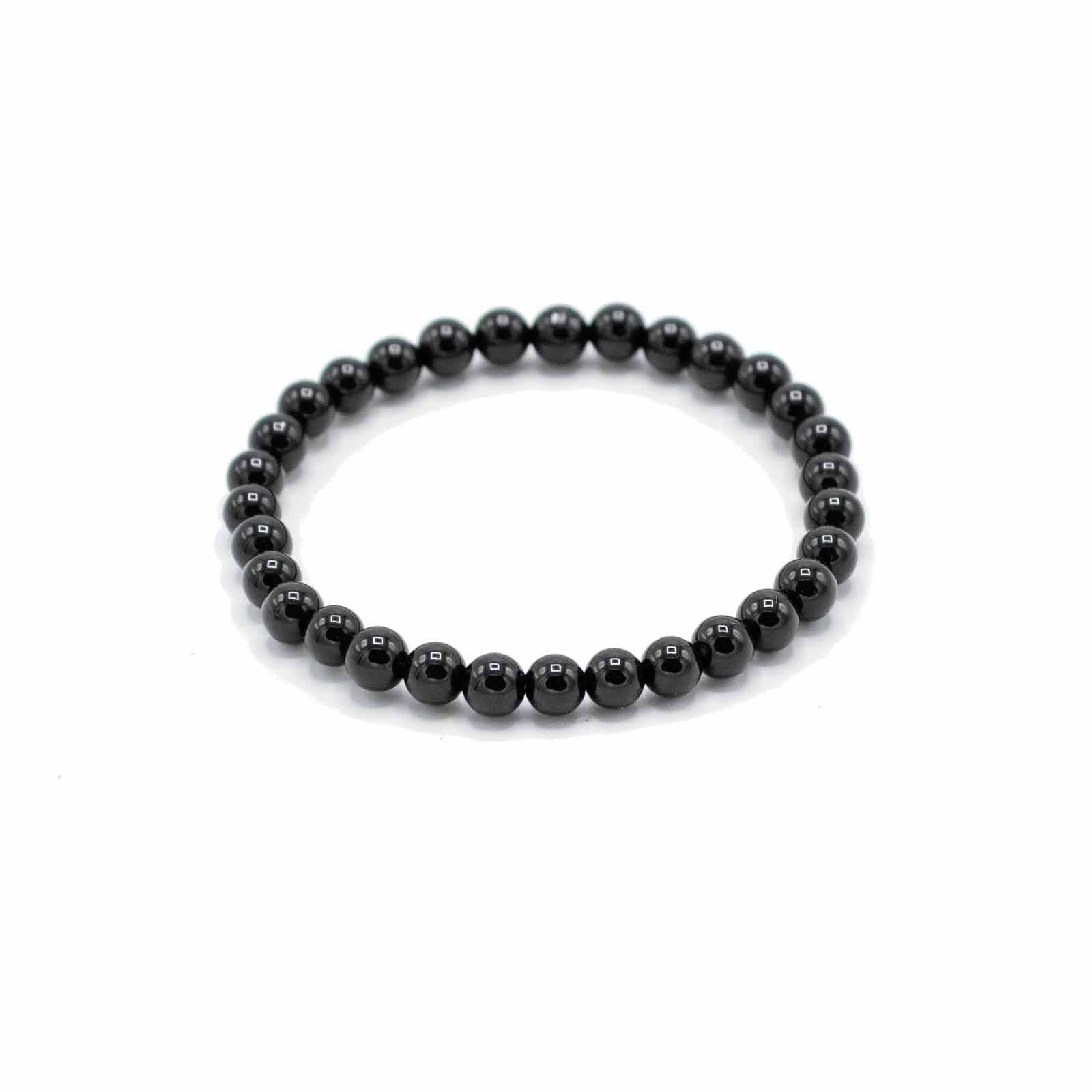Schwarzer Achat Manifestation Armband - Protection - Armschmuck - Hauttempel