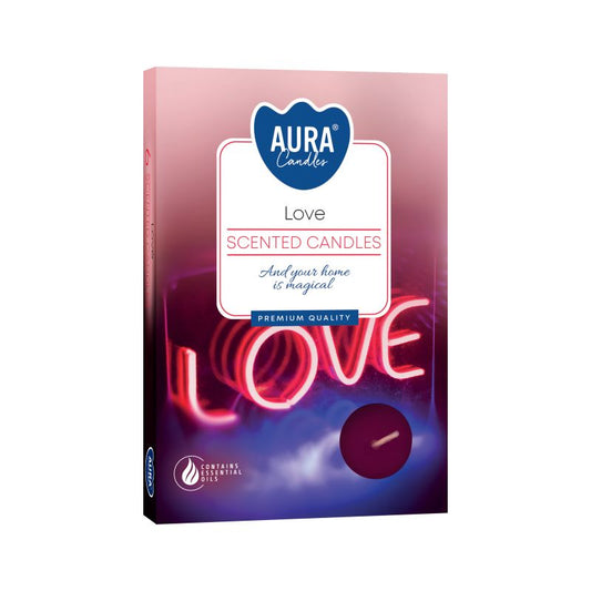 Duft-Teelichter - Liebe - Love  (6-er Set)