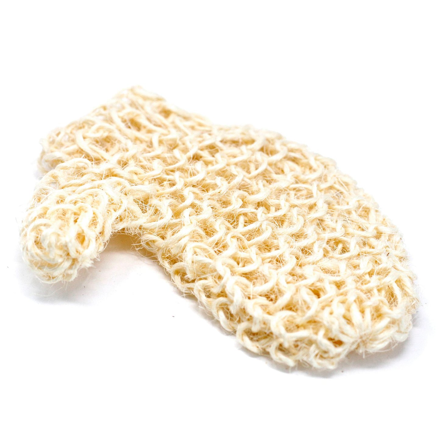 Peeling-Handschuh Sisal – Frontansicht, Freisteller