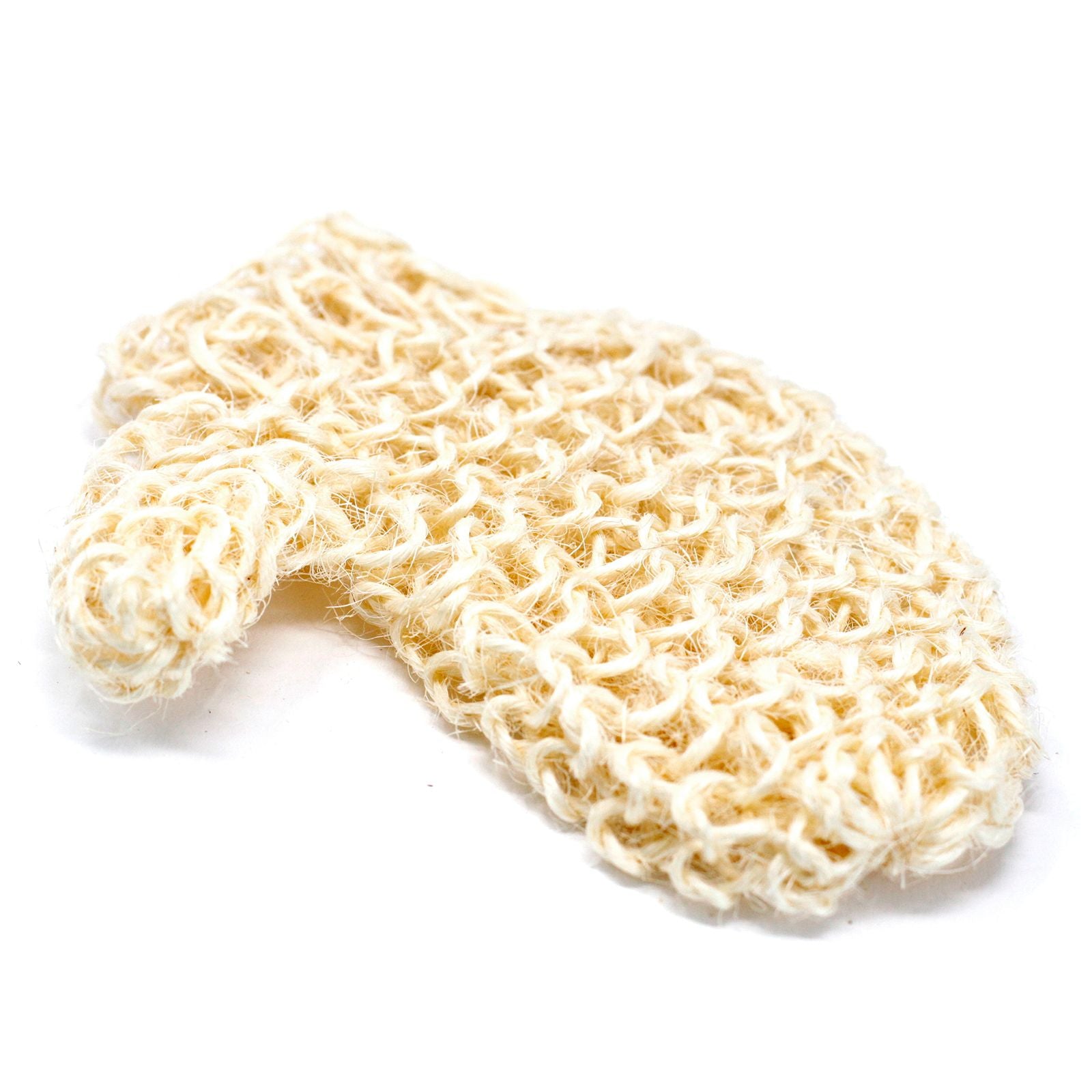 Peeling-Handschuh Sisal – Frontansicht, Freisteller