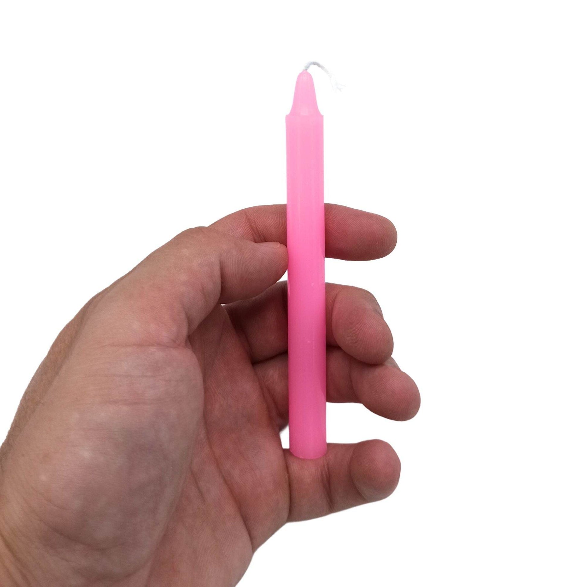 Göttin Manifestation Kerzen Pink (12-er Set) - Magic Candles for Manifestation - Hauttempel