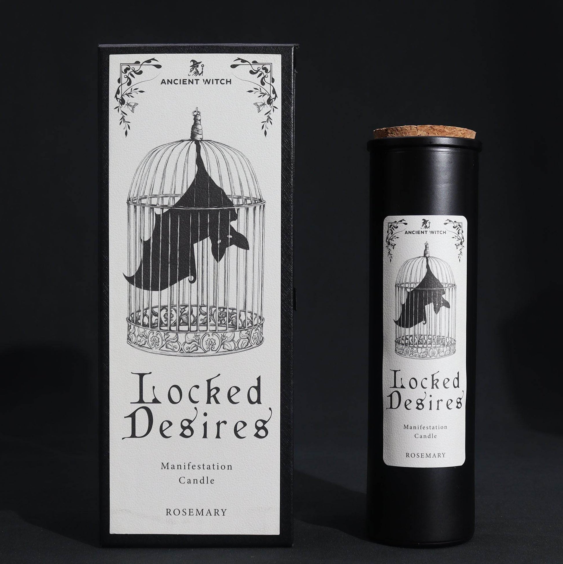 Hexen-Reinigungskerze - Verschlossene Wünsche - Rosmarin - Ancient Witch Purification Candles - Hauttempel
