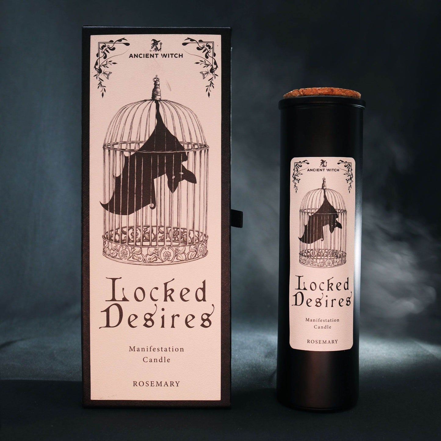 Hexen-Reinigungskerze - Verschlossene Wünsche - Rosmarin - Ancient Witch Purification Candles - Hauttempel
