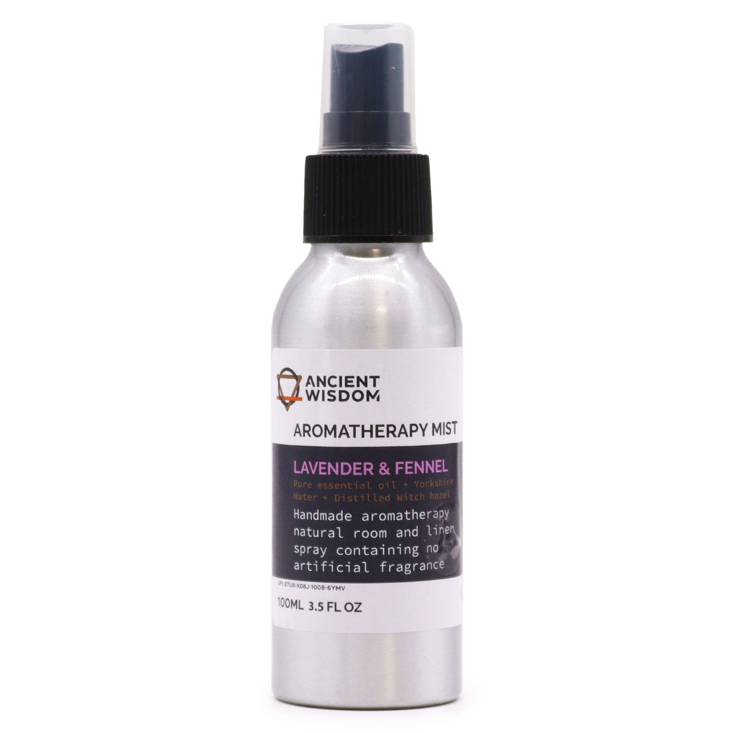 Aromatherapie Raumspray Lavendel und Fenchel – 100-ml-Flasche mit Pumpsprühkopf, Freisteller