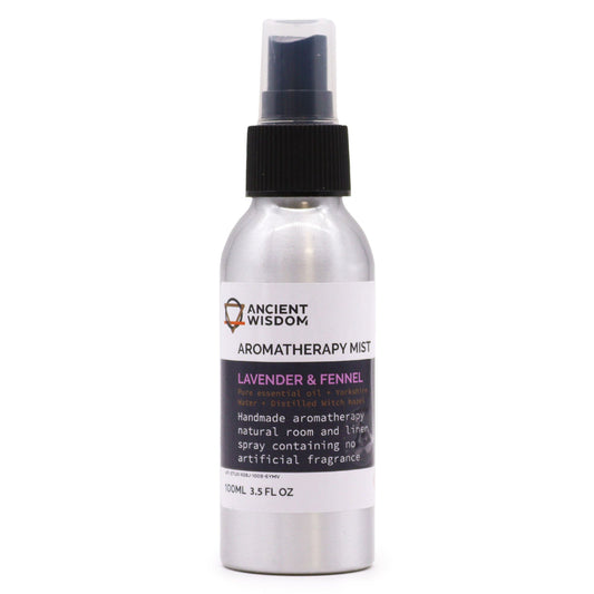 Aromatherapie Raumspray Lavendel und Fenchel – 100-ml-Flasche mit Pumpsprühkopf, Freisteller