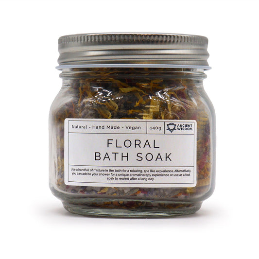 Blumiges Badesalz mit Blüten - 140 g