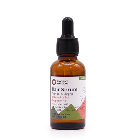 Haarserum Pfefferminze – Pipetten-Glasflasche, Freisteller