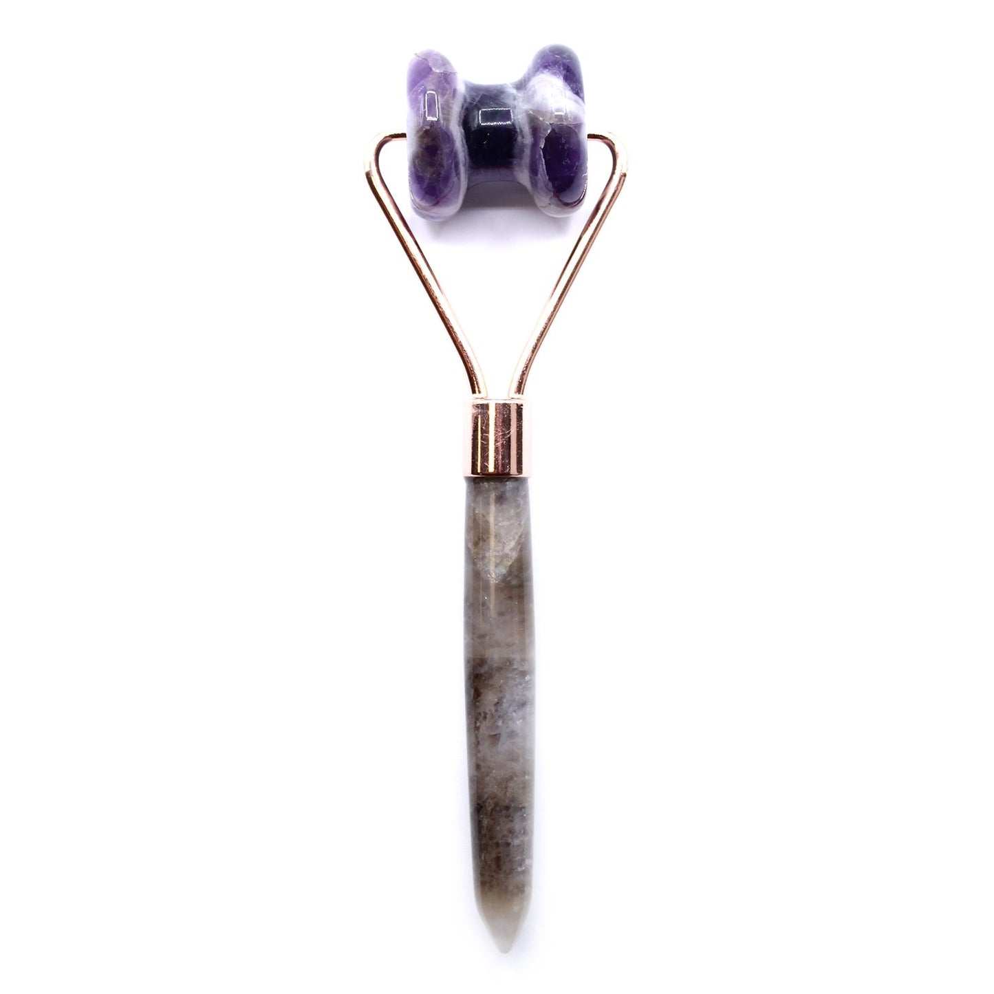 Edelstein Gesichts-Massage-Roller - Kinnpartie - Amethyst