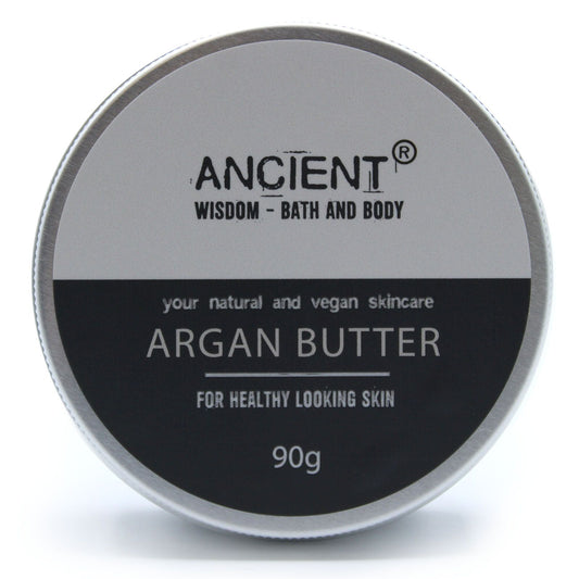 Körperbutter Argan – Dose aufrecht, Frontansicht, Freisteller