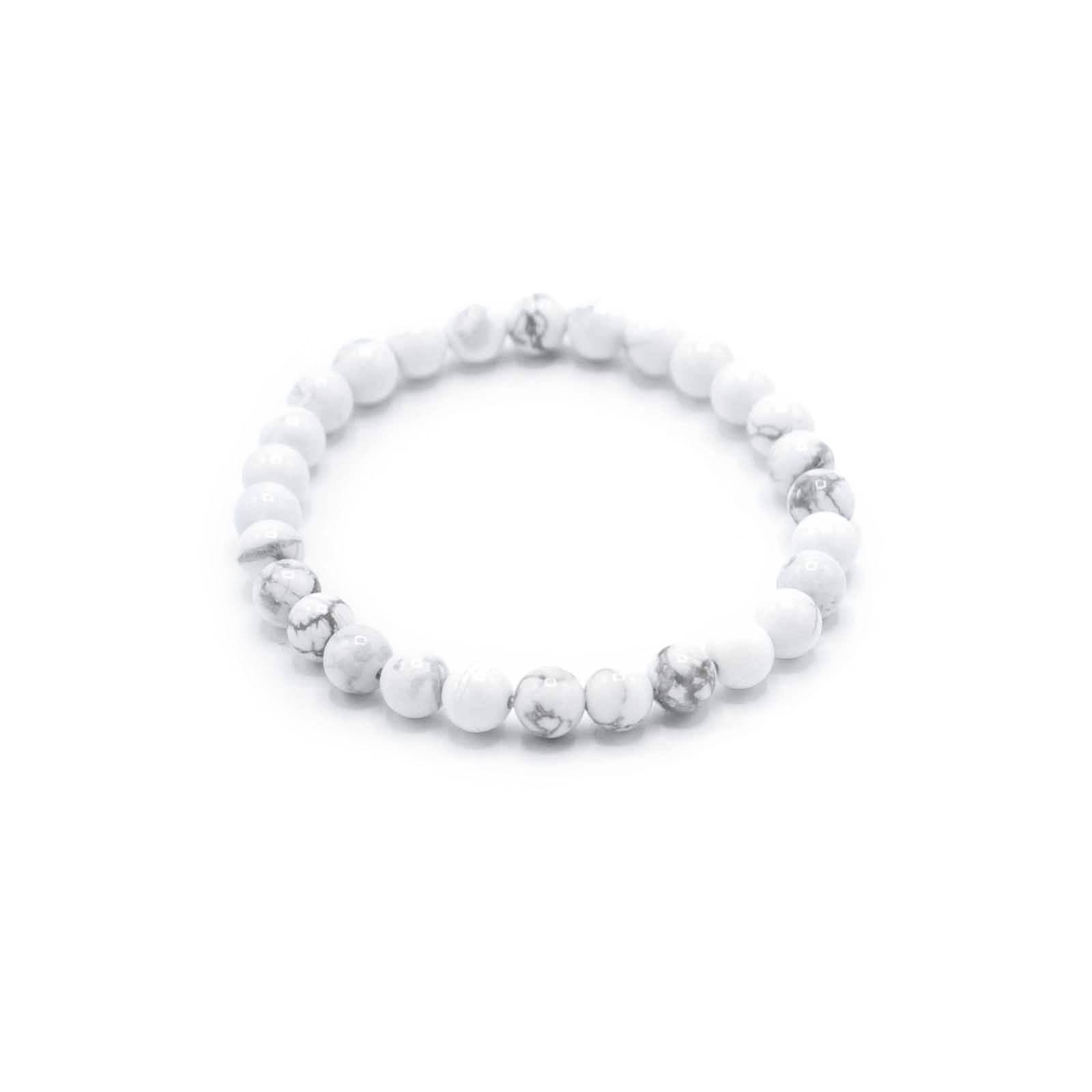 Weißer Jaspis Manifestation Armband - Peace - Armschmuck - Hauttempel