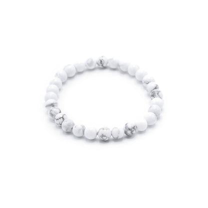 Weißer Jaspis Manifestation Armband - Peace - Armschmuck - Hauttempel