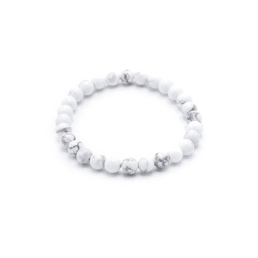 Weißer Jaspis Manifestation Armband - Peace - Armschmuck - Hauttempel