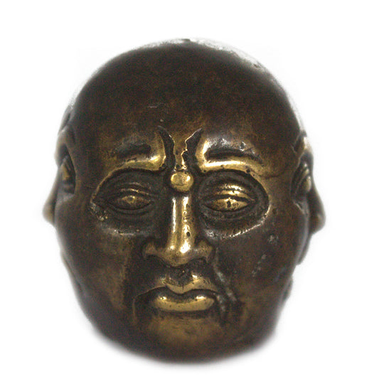 Fengshui - Viergesichtiger Buddha aus Messing - 5cm