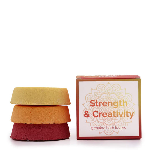 Kleines Chakra Badebomben-Set "Strength & Creativity"