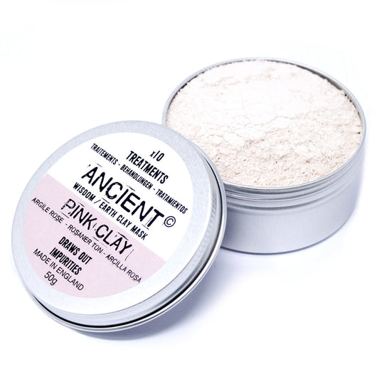 Gesichtsmaske Pink Clay (Rosa Kaolin Ton) - 50g