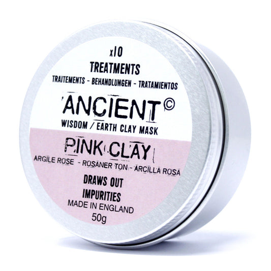 Gesichtsmaske Pink Clay (Rosa Kaolin Ton) - 50g