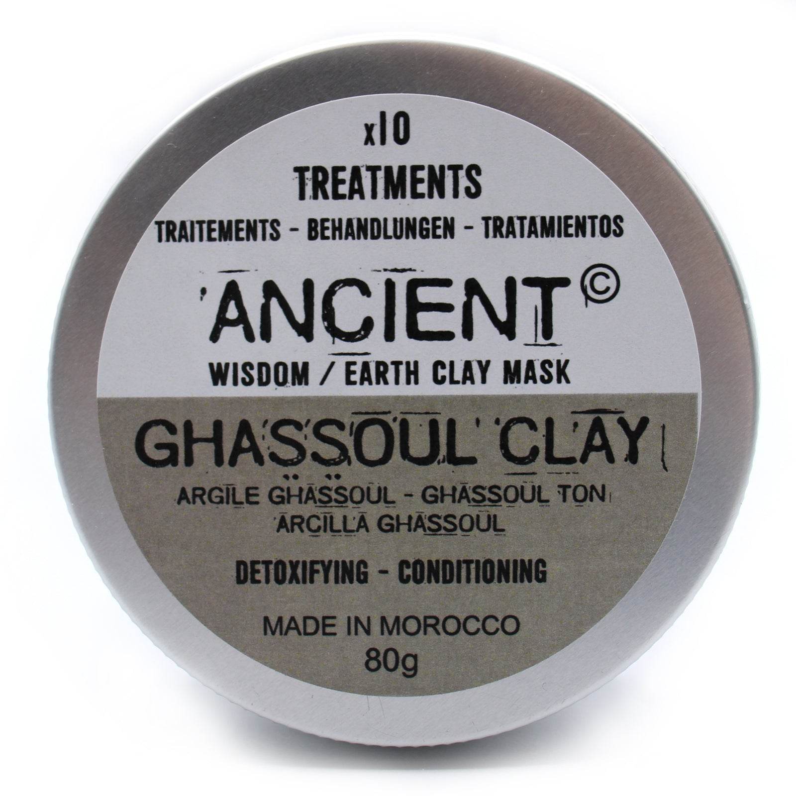 Gesichtsmaske Ghassoul-Clay (Ghassoul-Tonerde) - 80 g - Clay Face Mask Powders - Hauttempel