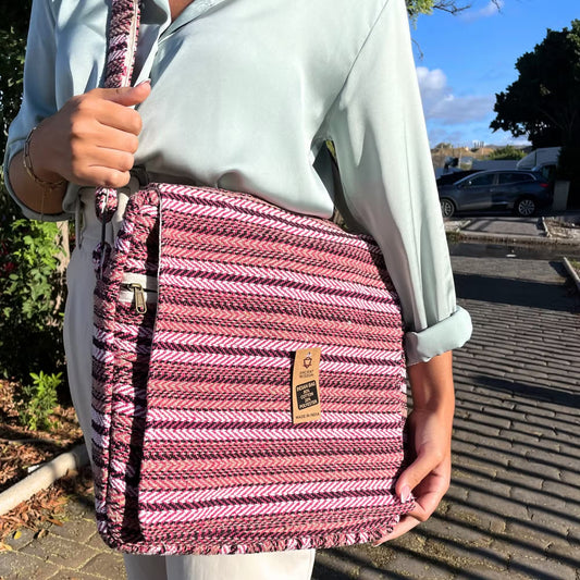Laptop-Tasche - BANJARA - Boho-Stil - Zartrosa