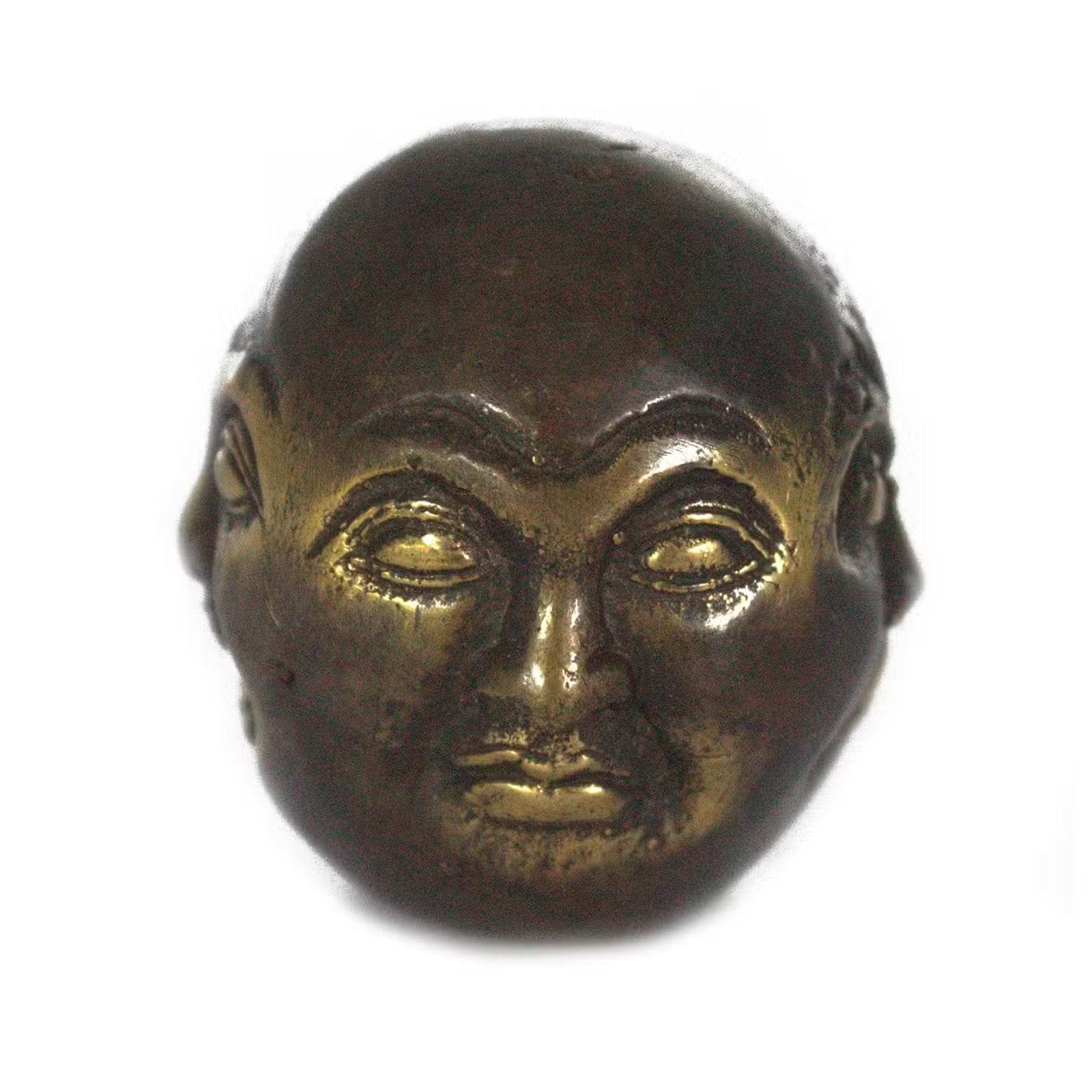 Fengshui - Viergesichtiger Buddha aus Messing - 4,5cm - Statuen & Figuren - Hauttempel