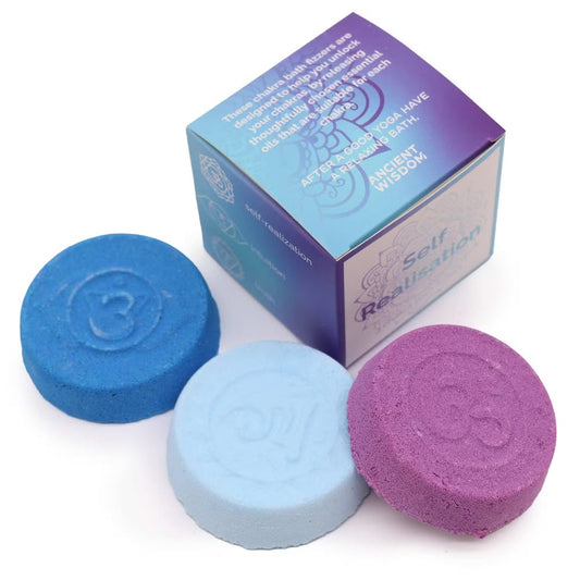 Kleines Chakra Badebomben-Set "Selfrealisation"