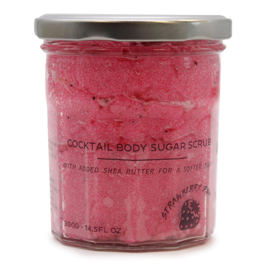 Zucker-Körperpeeling Erdbeer-Rum - 300g