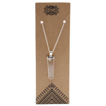 Indische Edelsteinkette - Flacher Stift - 5 Designs