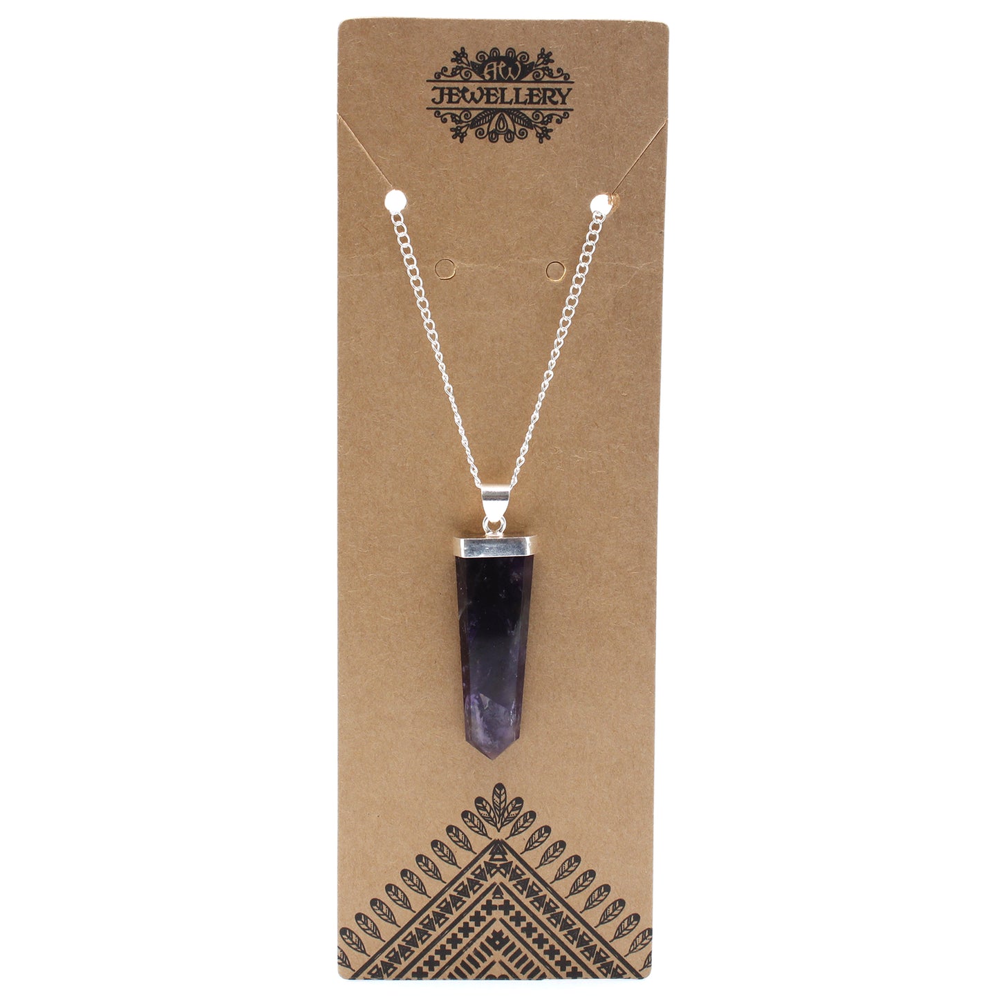 Indische Edelsteinkette - Flacher Stift - 5 Designs