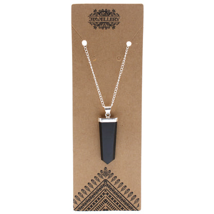 Indische Edelsteinkette - Flacher Stift - 5 Designs