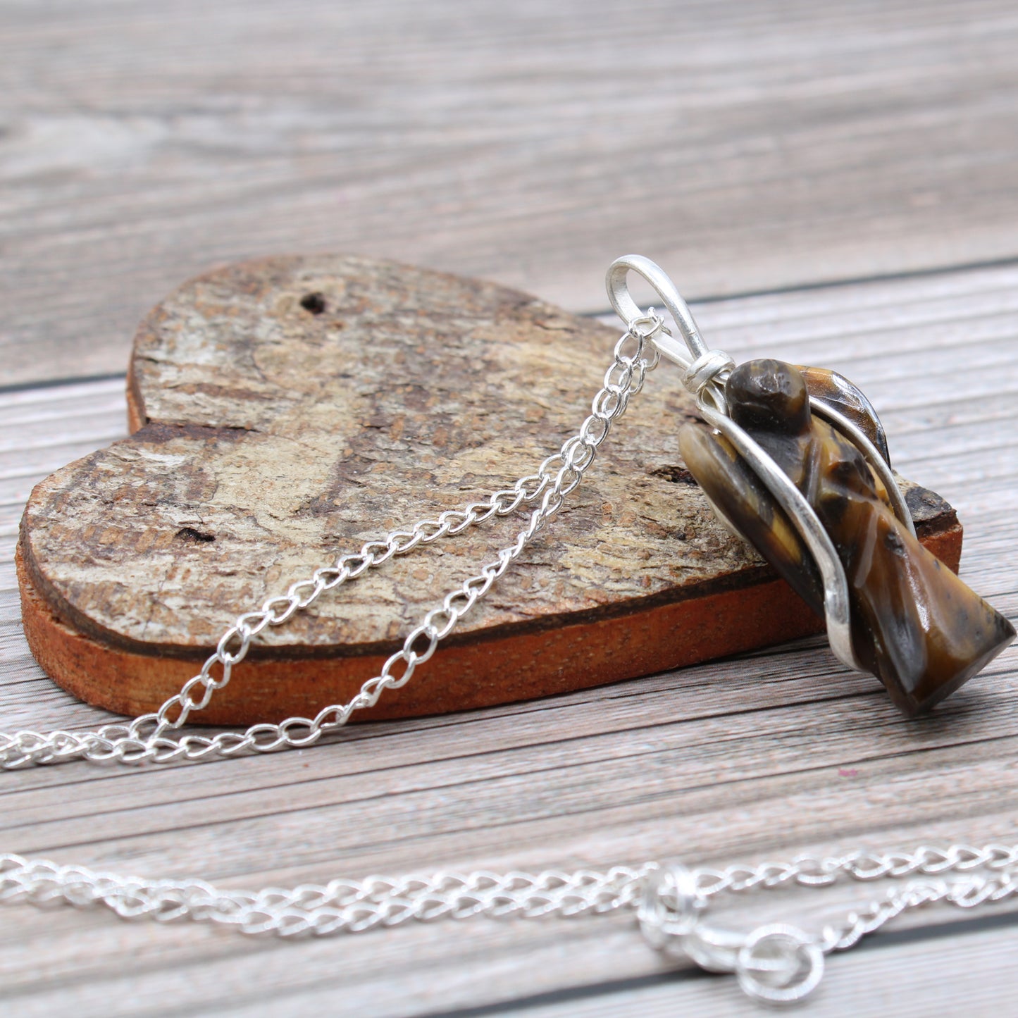 Indische Edelsteinkette - Schutzengel - 5 Designs