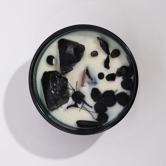 Hop Hare© Kristall-Blumen-Sojawachs-Kerze "Der Ritter"