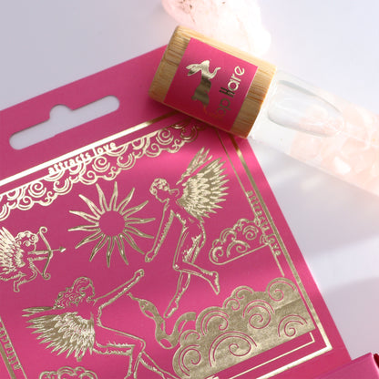 Hop Hare© Tarot Edelstein-Roll-on mit ätherischen Ölen "Die Liebenden" 10ml