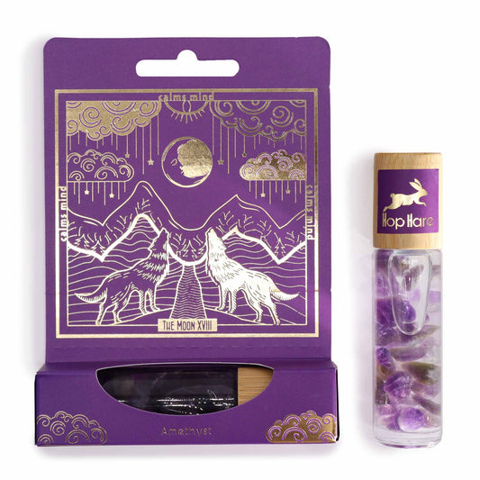 Hop Hare© Tarot Edelstein-Roll-on mit ätherischen Ölen "Der Mond" 10ml