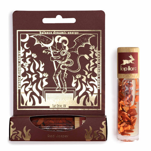 Hop Hare© Tarot Edelstein-Roll-on mit ätherischen Ölen "Der Teufel" 10ml