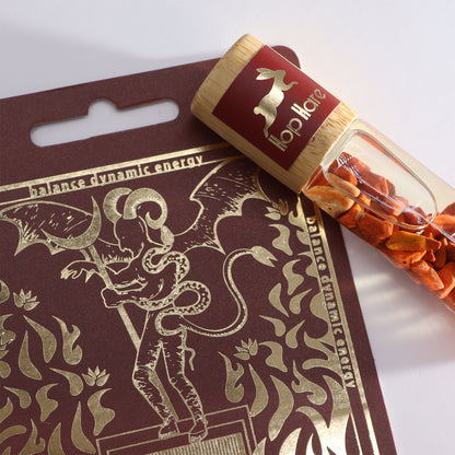 Hop Hare© Tarot Edelstein-Roll-on mit ätherischen Ölen "Der Teufel" 10ml