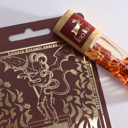 Hop Hare© Tarot Edelstein-Roll-on mit ätherischen Ölen "Der Teufel" 10ml
