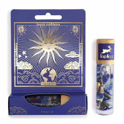 Tarot Edelstein-Roll-on mit Sodalith - Die Sonne 10ml - Hop Hare© Tarot Edelstein-Roll-on - Hauttempel