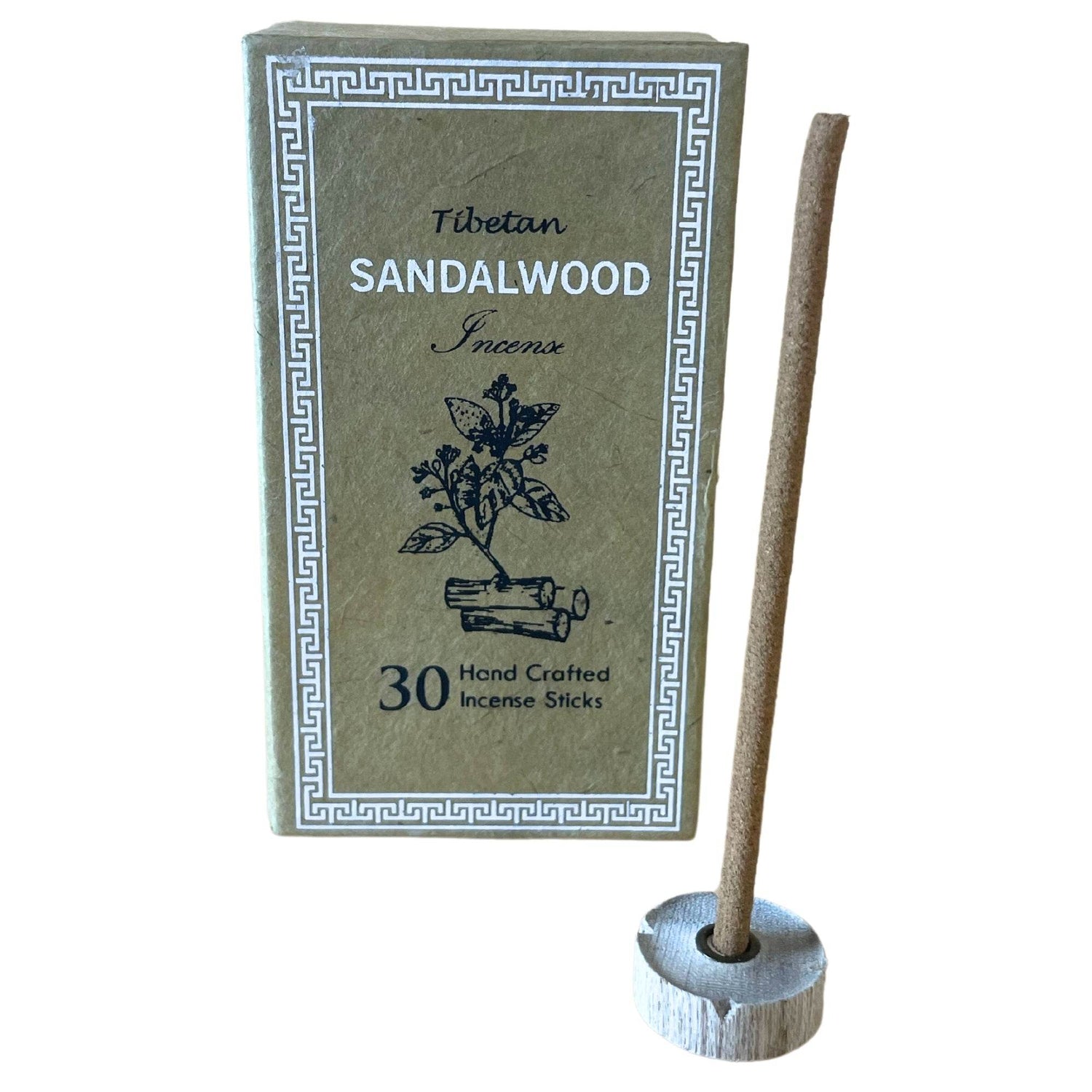 Himalaya Dhoop Räucherstäbchen Geschenkset Sandelholz – Geschenkbox mit Halter und Stäbchen, Freisteller