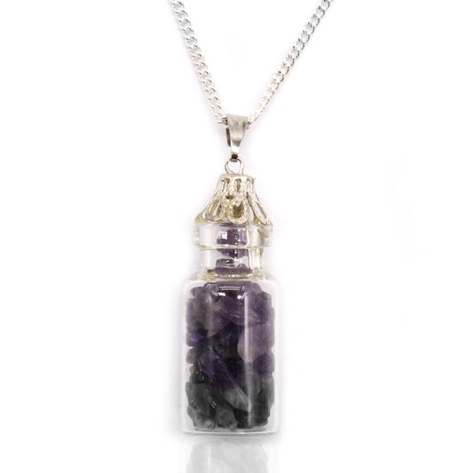 Indische Edelsteinkette - Edelsteine in Flasche - 5 Designs