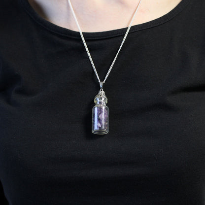 Indische Edelsteinkette - Edelsteine in Flasche - 5 Designs