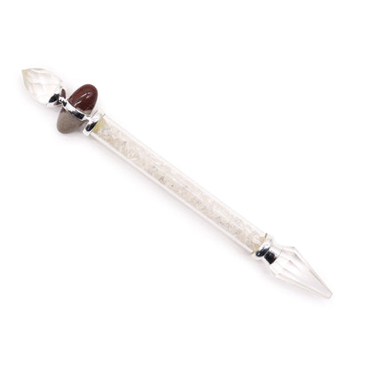 Shiva Lingam Ritualstab - Bergkristall (Weisheit)