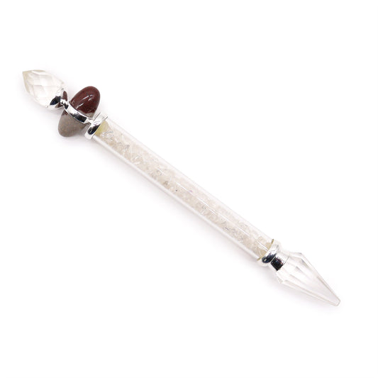 Shiva Lingam Ritualstab - Bergkristall (Weisheit)
