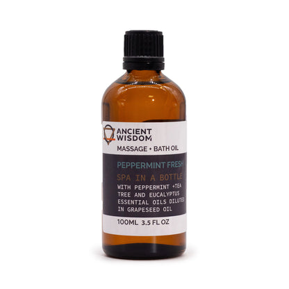 Ätherisches Massage & Badeöl – Peppermint Fresh - 100ml