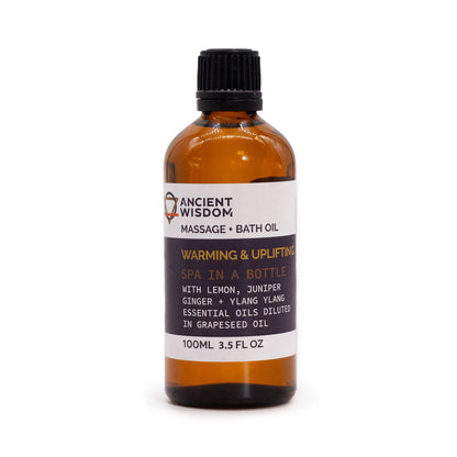 Ätherisches Massage & Badeöl – Warming & Uplifting - 100ml