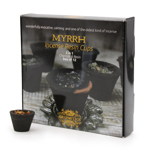 Harzbecher Set – Traditionelles Räuchern 12 Stk. - Myrrhe