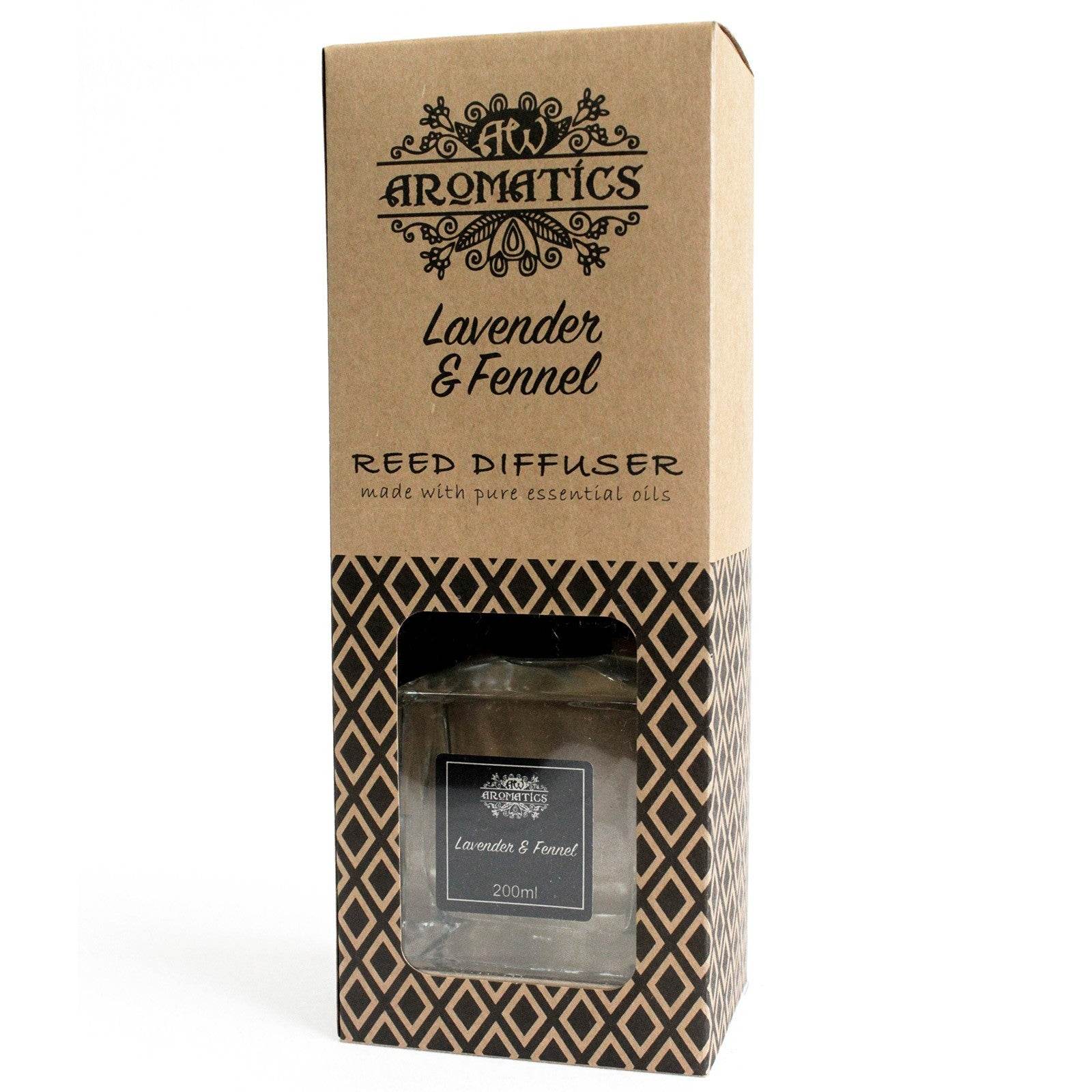 Lavendel & Fenchel Ätherisches Öl Rattanstäbchen Diffusor 200ml - Rattanstäbchen-Diffusor - Hauttempel