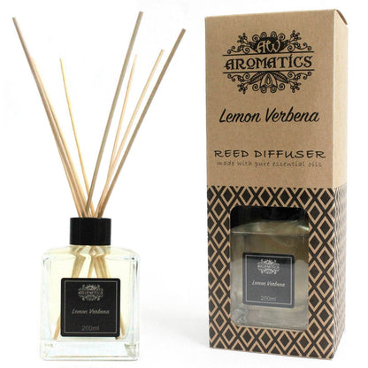 Zitronenverbene Ätherisches Öl Rattanstäbchen Diffusor 200ml - Rattanstäbchen-Diffusor - Hauttempel