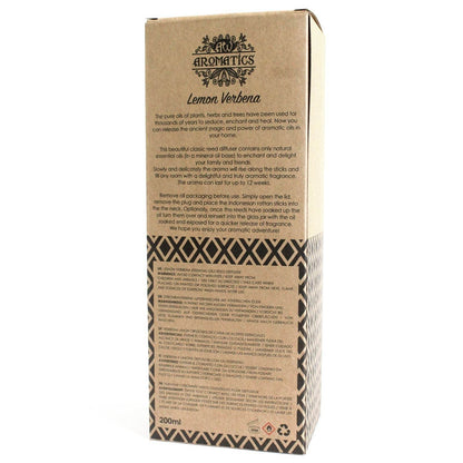 Zitronenverbene Ätherisches Öl Rattanstäbchen Diffusor 200ml - Rattanstäbchen-Diffusor - Hauttempel