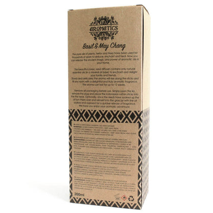 Basilikum & Maychang Ätherisches Öl Rattanstäbchen Diffusor 200ml - Rattanstäbchen-Diffusor - Hauttempel