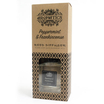 Pfefferminze & Weihrauch Ätherisches Öl Rattanstäbchen Diffusor 200ml - Rattanstäbchen-Diffusor - Hauttempel